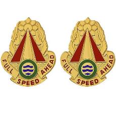 71st Transportation Battalion Unit Crest (Full Speed Ahead)
